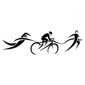 Autocollant Triathlon Nage-Vélo-CàP