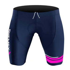 Cuissard cycliste femme sans bretelles Neoline Marine Rose