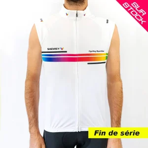 Gilet cycliste coupe-vent Neoline Blanc mixte