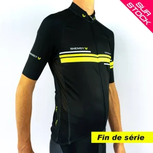 Maillot cycliste Mixte NEOLINE JAUNE FLUO KITE/MC