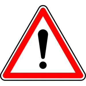 PANNEAU A14 ALERTE D&rsquo;UN DANGER POTENTIEL