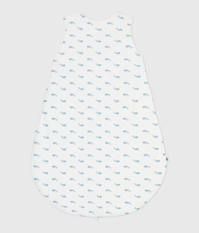 Petit Bateau - Gigoteuse bébé en velours imprimé baleines TOG 3 – Image 5